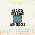 thumbnail image 4 of Inktastic Auto Mechanic Daddy Still Plays with Blocks Girls Baby Dress, 4 of 5