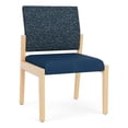 thumbnail image 1 of Pemberly Row Chaise d'Appoint Sans Accoudoirs pour Réception, Cadre en Bois, Bleu, 1 of 5