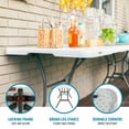 thumbnail image 5 of Lifetime 6' Commercial Grade High-Quality Fold-in-Half Folding Table, White (25011), 5 of 21