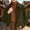 Green, variant on Njagoc3 Womens Oversized Funnel Neck Bomber Puff Jacket Windproof Waterproof Lightweight Shacket Spring Fall Outerwear