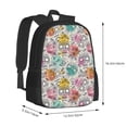 thumbnail image 3 of Daiia Skull and Flowers Backpack for Men and Women -Durable Backpack Large Capacity, Water-Resistant Bag with Adjustable Straps and Laptop Compartment, 3 of 9