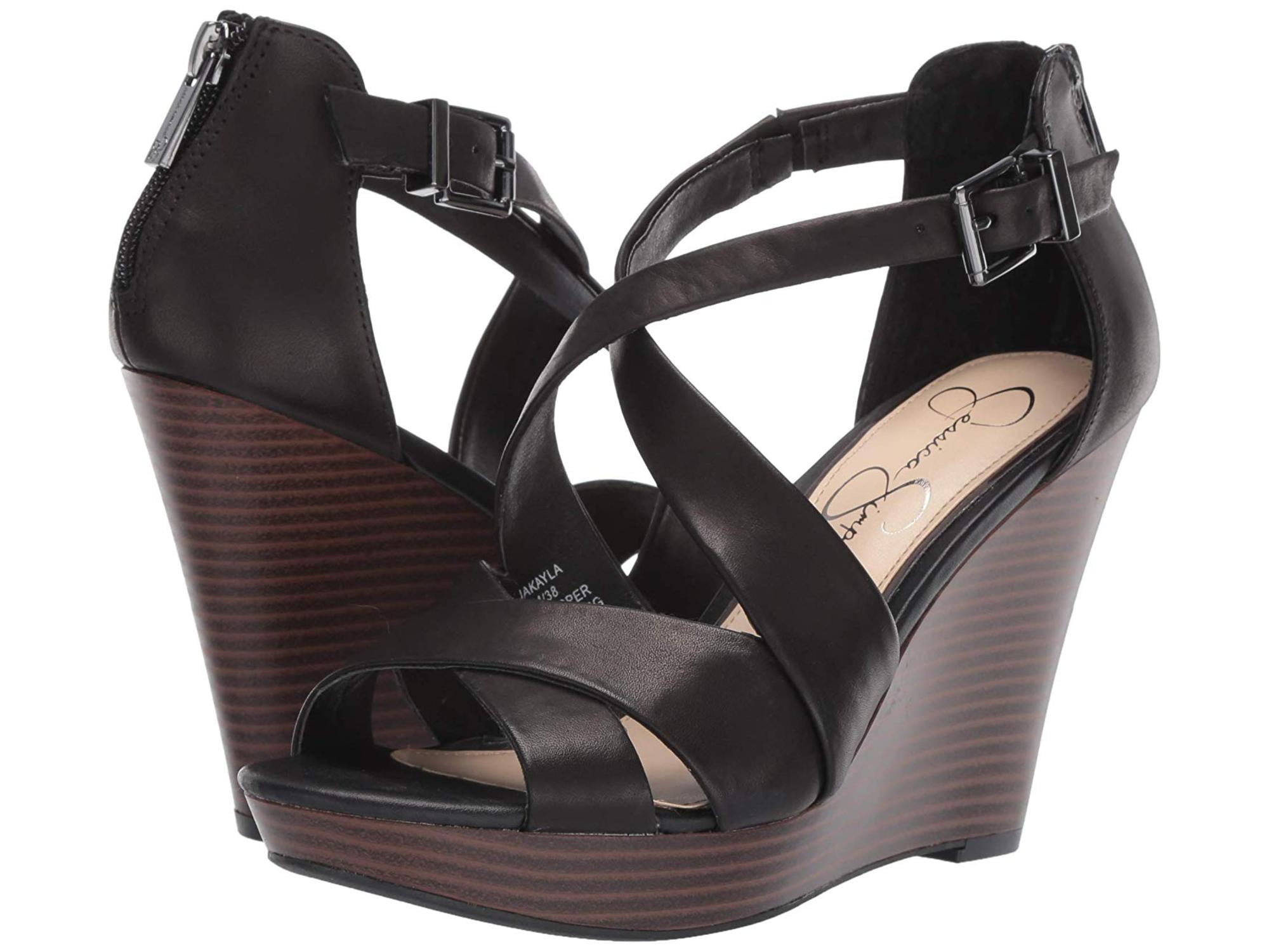 jessica simpson black platform