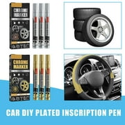 Clearance! Liquid Mirror Finish Paint Pen Waterproof Silver Art Marker UKS L4X7