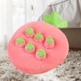 thumbnail image 4 of Esquirla Jouet Fruit pour Enfants Jeu de Simulation Poupée Mini Oreiller Jeu de Rôle Parent-Enfant Interactif Cadeau pour Filles Fraise L, 4 of 7