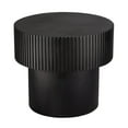 thumbnail image 3 of Jamie Young Co Notch Mango Wood Round Side Table Black, 3 of 5