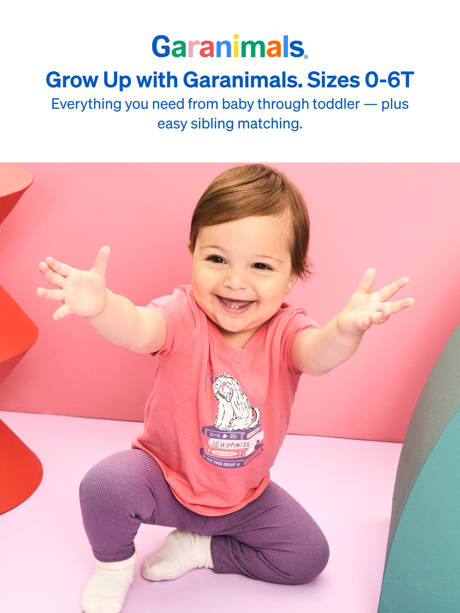 Garanimals Baby & Toddler Girl Shirts Single & 3-Pack Sizes Tee 0-6T