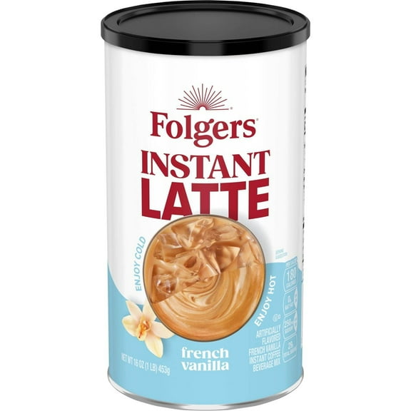 Folgers French Vanilla Instant Latte - 16oz