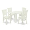 thumbnail image 2 of East West Furniture Dining Table- Dining Chairs, NDVA5-LWH-W, 2 of 6