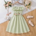 thumbnail image 2 of Bearichfupo Children's Clothes Children's Girls Summer Suspender Solid Color Dress Princess Dress, Sizes 5-6 Years, 2 of 6