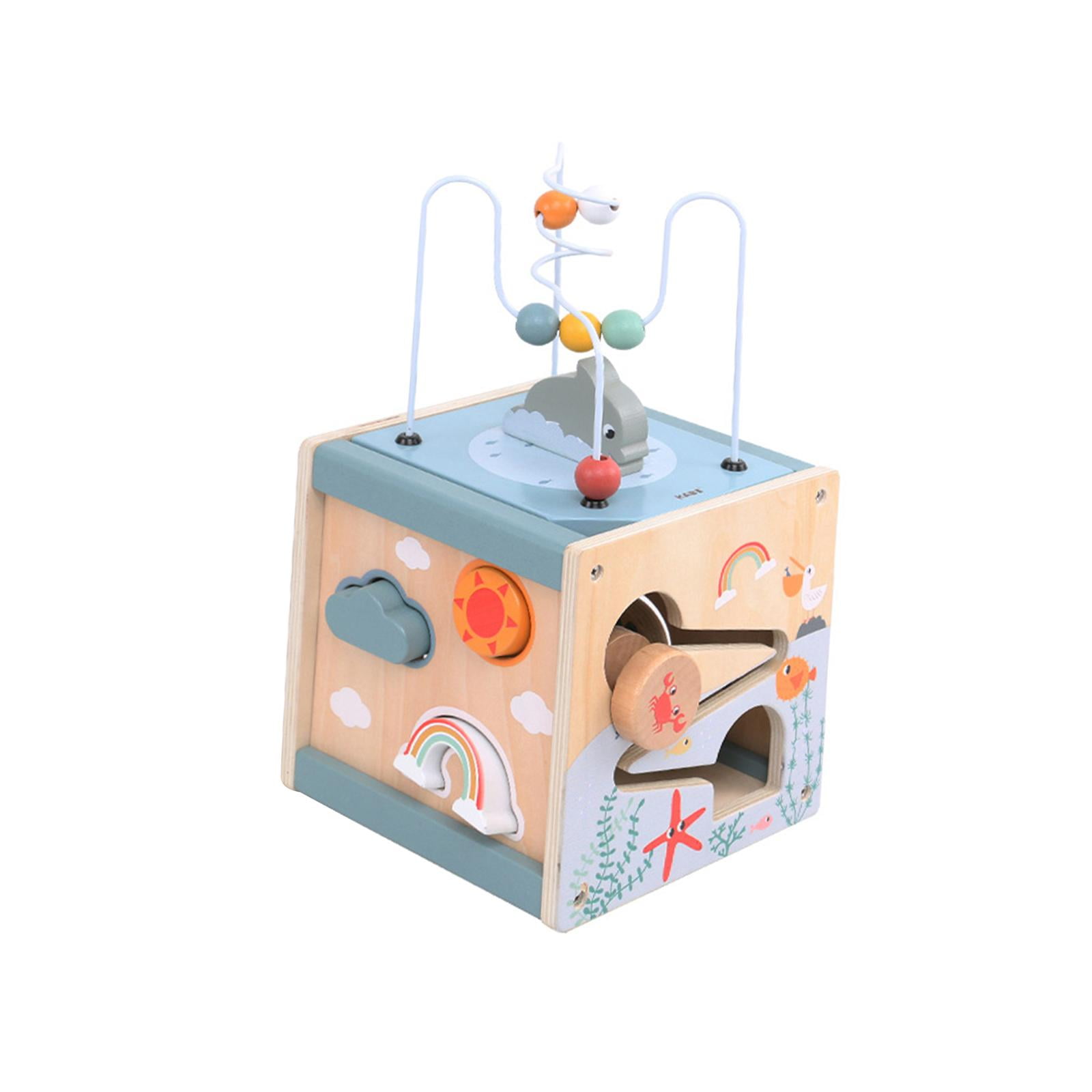 Bunblic Bead Maze Montessori Matching Logical Game Activity Cube Toys
