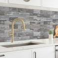 thumbnail image 2 of StyloVue 4 Pieces Peel and Stick Backsplash for Kitchen, 3" x 6" PVC Subway Tile Upgraded Distressed Wood Backsplash Stick on Tile Elevate Kitchen, Bathroom, Fireplace,RV, 2 of 6