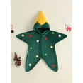 thumbnail image 2 of RUINIXCW Newborn Baby Christmas Tree Costume Star Shape Sleep Sack Hood Romper, 2 of 4