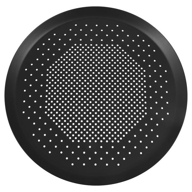 SHISUYAN Plaque à Pizza Antiadhésive en Alliage d'Aluminium pour Restaurant Cuisine Poêle à Pizza Ronde 10 Po