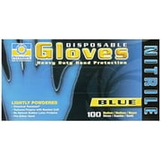 Permatex 09184 Medium Disposable Nitrile Gloves, Box of 100