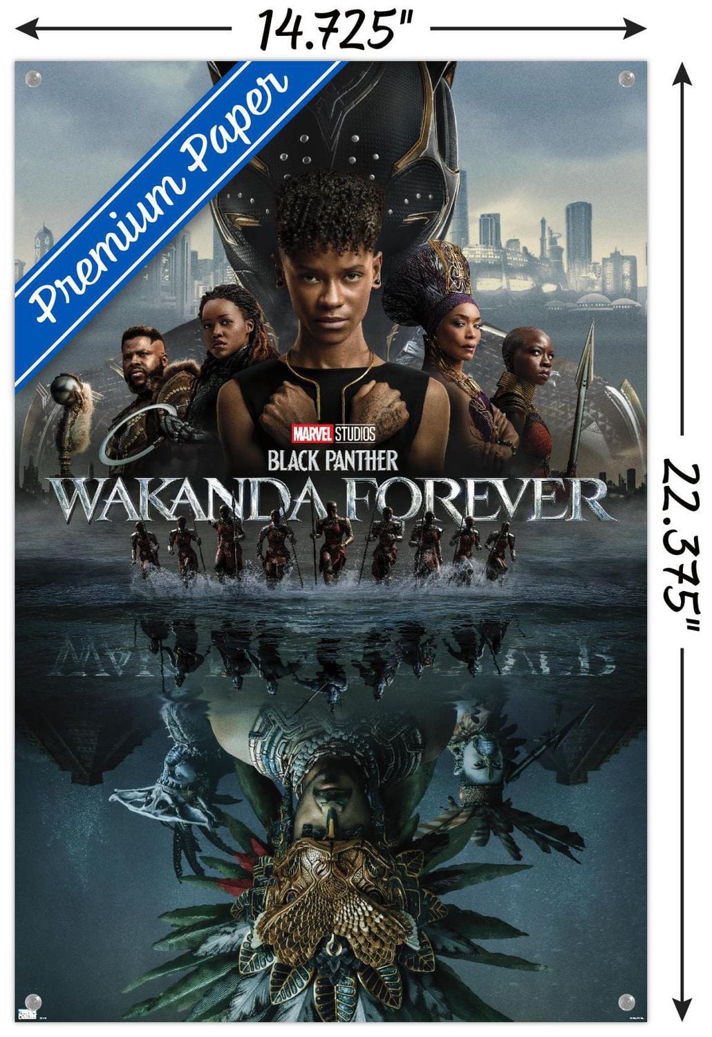 Marvel Black Panther: Wakanda Forever - One Sheet Wall Poster, 22.375" x 34"