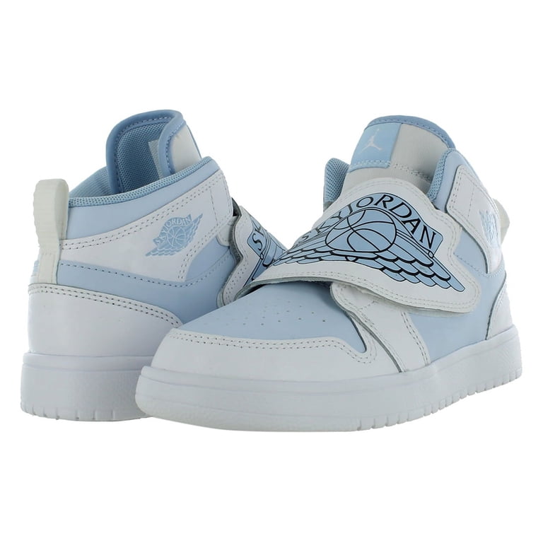 Nike Sky Jordan 1 PS Boys Shoes Size 2, Color: Blue Tint/White/Ice