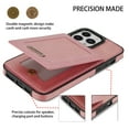 thumbnail image 6 of Nalacover Back Wallet Case for iPhone 15 Pro Max, RFID Blocking Card Slots Holder Premium PU Leather Protective Cover with Kickstand Magnetic Closure Shockproof Dustproof Case, Rosegold, 6 of 11