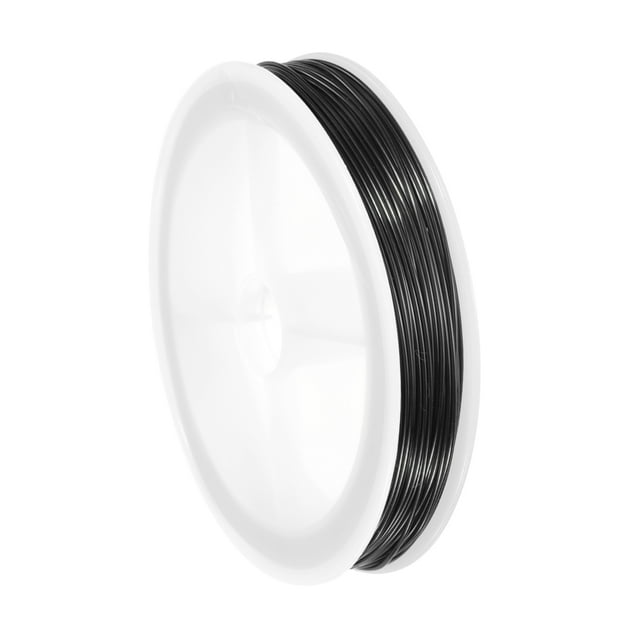Uxcell 20 Gauge Alambre de Cobre para Hacer Joyas Resistente a la Ternura Alambre para Hacer Joyas Suministros de Manualidades Negro 79ft