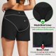 thumbnail image 4 of Bañador corto Baleaf de 5" con control de abdomen, secado rápido, negro, talla L, 4 of 6