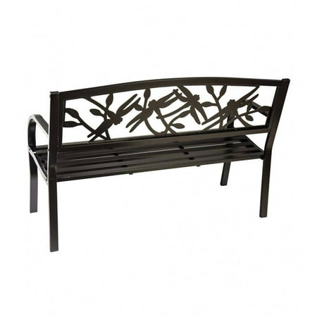 Plow & Hearth Metal Blooming Garden Bench