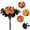Orange, variant on BGZLEU Halloween Artificial Flowers Pumpkin Bunch with Black Maple Leaves Rose Fall Flowers for Autumn Fall Gothic Floral Arrangements Fall Party Table Centerpiece Decor Decoration for Home