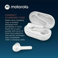 thumbnail image 3 of Motorola Motobud 085 White True Wireless Bluetooth Earbuds, 3 of 5