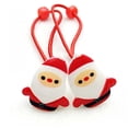 thumbnail image 4 of 1 Pack Baby Girl Cute Christmas Cartoon Style Elastic Hair Rope Tree Santa Claus CRed, 4 of 5