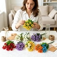 thumbnail image 6 of UV Resistant Artificial Flowers for Outdoor, Realistic Artificial for Porch Patio Window Box, Artificial Spring Flowers for Garden Planter Home Decor, UV Protected Artificial Flowers, 6 of 7