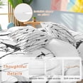 thumbnail image 4 of Black Branches Twin Size Comforter Set, Birds Abstracts Plant Modern Silhouettes Bedding for All Seasons, 4 Pcs Bed Set, 1 Quiltcover (68"x86") ,1Sheet(67"x116"), 2Pillowcases (30"x20"), 4 of 12