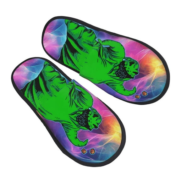 Oogie Boogie Furry Slippers for Women Men Fuzzy House Slippers Winter Anti-slip Indoor and Outdoor Slip on Shoes Medium