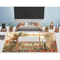 thumbnail image 5 of Cute Plant Lover Desk Mat Cozy Mouse pad Beige, XXL Large Extended Earthy Brown Green Aesthetic Floral Mousepad Gaming Desk Pad, Big Laptop Keyboard and Mouse Mat with Stitched Edges 31.5x15.7 in, 5 of 6