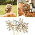 thumbnail image 5 of Frcolor 2pcs Hairpin Combs Crystal Rhinestone Bridal Hair Hair Clips Women Bride Bridesmaids Wedding Headpiece, 5 of 8