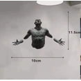 thumbnail image 2 of Hombre fragmentado en la estatua de bronce del arte de la pared, escultura de la decoración del hogar del arte de la pared hecha de resina, decoración de la pared de la estatua del arte de l, 2 of 4