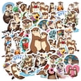thumbnail image 3 of 35pcs Adorable Otter Stickers Playful Animals PVC Stickers for Notebooks Luggage Laptops, 3 of 9