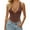Brown, variant on Women Sexy Lace Halter Neck Tank Top Sleeveless Backless Y2k Trendy Going Out Corset Crop Tops