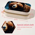thumbnail image 5 of Bear Velvet Portable Jewelry Box with Removable Compartment - Stylish Gift, Display Case, and Decorative Box, 5 of 7