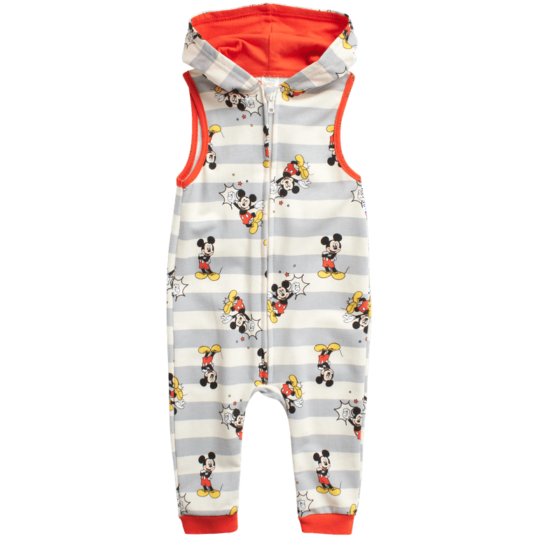 Disney Baby Boys' Mickey Mouse Romper Piece Sleeveless