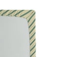 thumbnail image 2 of Ambesonne Retro Fitted Sheet, Bias Green Stripes, Full Size, Jade Green and Cream, 2 of 2