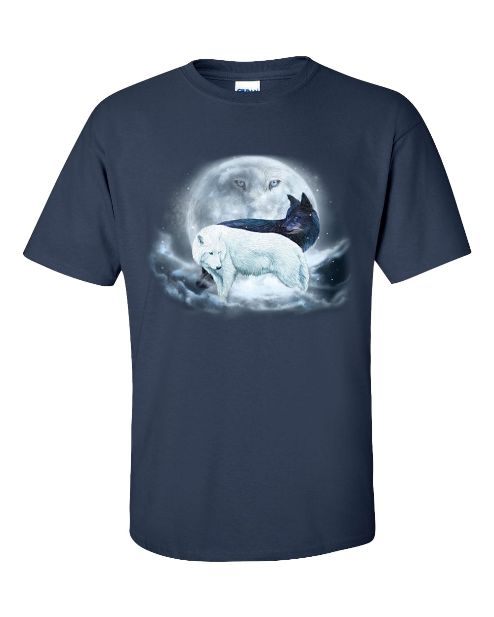 Trenz Shirt Company Yin Yang Wolves Unisex Short Sleeve T-shirt - Picture 11 of 18
