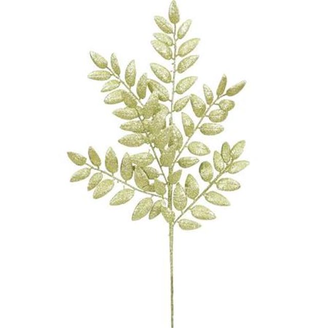 White Soap Plant Glitter Leaf Spray - 22 in. - 6 per Bag
