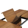 thumbnail image 3 of Modway Vector Expandable Modern Wood Dining Table in Walnut/Gold, 3 of 11