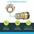 thumbnail image 3 of Sharkbite 1-1/4 in. x 1 in. Push-to-Connect Reducing Coupling Fitting in Brass - UXL013528, 3 of 5