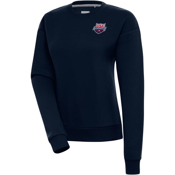 Women's Antigua Navy USA Swimming Victory Pullover Sweatshirt