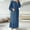 Blue, variant on WJHWSX Fall Dresses for Women 2025,Womens Dresses,Dresses for Women,Long Sleeve,Crew Neck,Breathable,Solid,4XL(US:16)