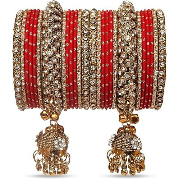 Handmade Indian Ethnic Bangles for Women – Traditional Partywear Jewelry for Weddings, Festivals & Daily Wear – Elegant & Lightweight Accessory