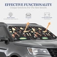thumbnail image 4 of Naloa Vegetable Quiche 2 Piece Foldable Car Sun Shades, Car Windshield Sunshade, Front Window Sunshade for Car, Truck, SUV - Medium, 4 of 7