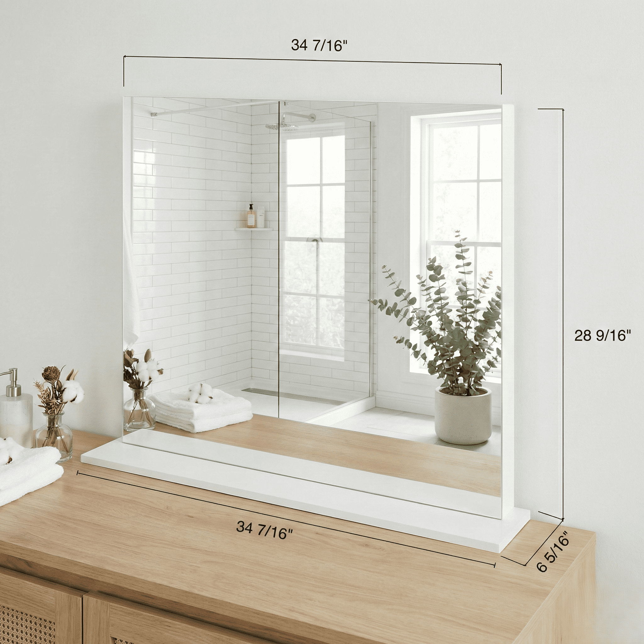Ember Interiors Juno Vanity Mirror with High-Quality Glass and Modern Design