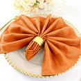 thumbnail image 2 of Efavormart Cloth Napkins Set of 25, 20x20  Inch Orange Seamless Dinner Napkins, Washable Linen Table Napkin Cloth with Hemmed Edges for Weddings, Party and Banquet, 2 of 11