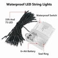 thumbnail image 2 of Christmas String Lights with Remote 2 Pack, Battery Operated Fairy Lights, 9 Light Modes 3 Colors, 2 of 8