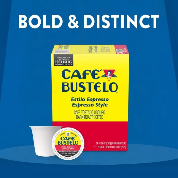 2x-Cafe Bustelo Espresso Dark Roast Coffee Pods - Keurig K-Cup Pods